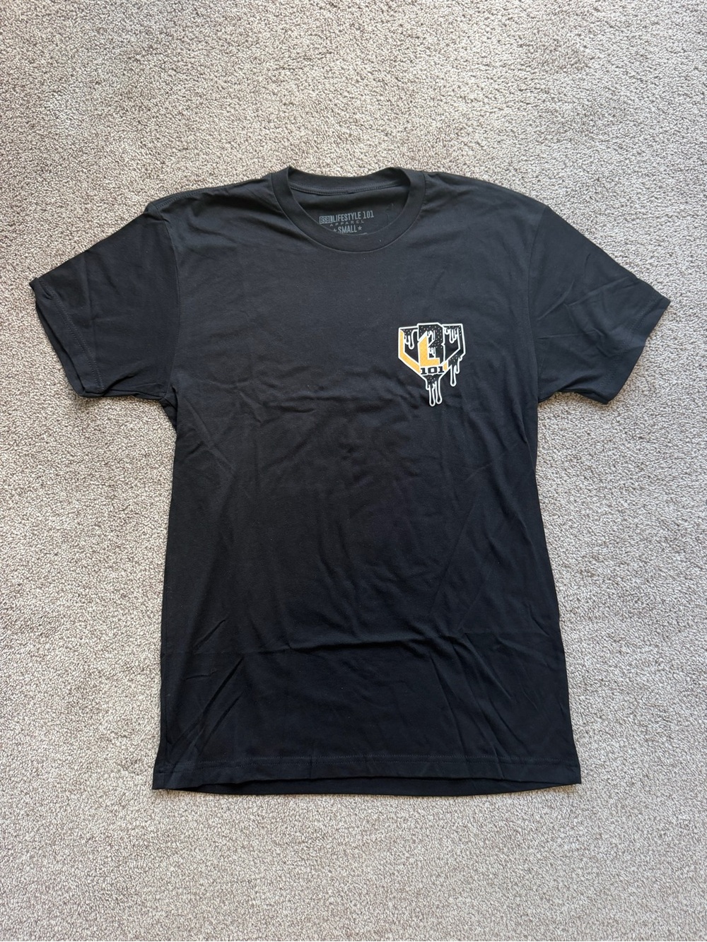 Baseball Lifestyle 101 Black Short-Sleeve Midnight Sundae Graphic Tee